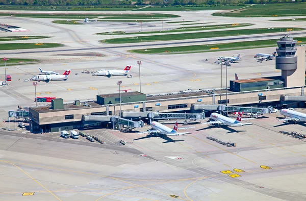Zürichi repülőtér — Stock Fotó