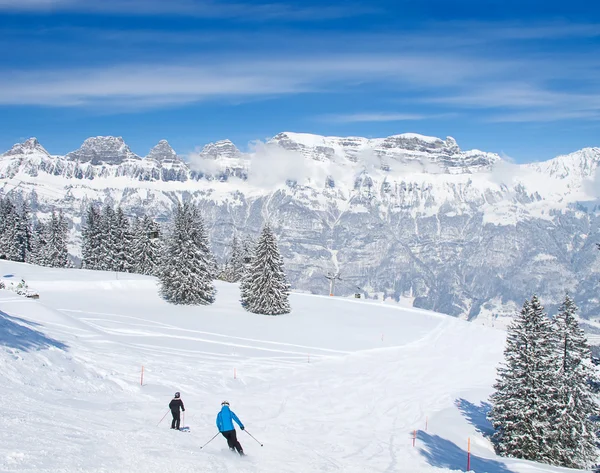 Winter in den Alpen — Stockfoto