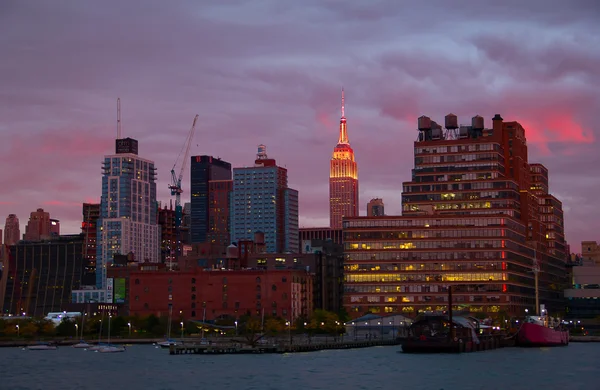 Nowy Jork o zachodzie słońca — Zdjęcie stockowe