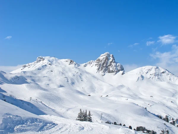 Inverno nos Alpes Fotografias De Stock Royalty-Free