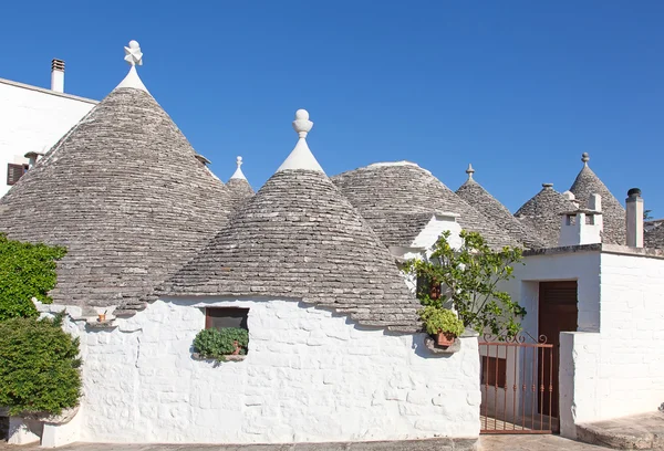 Traditionelle Trulli-Häuser — Stockfoto