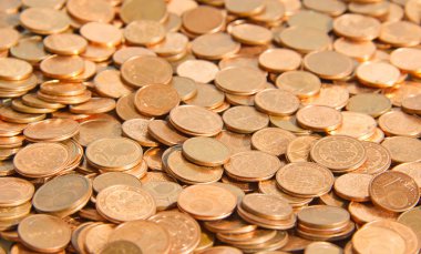 Euro cent sikke arka plan