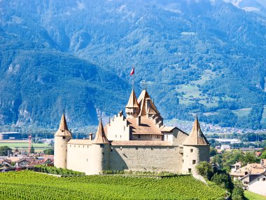 Vaud kantonu Kalesi Chateau d'Aigle