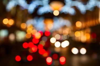 Ufuk şehir gece ışıkları