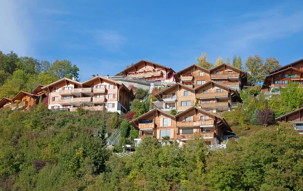 Oberhofen villaggio sul lago di Thun — Foto Stock