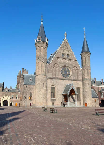 Stavba komplexu Binnenhof v Haagu — Stock fotografie