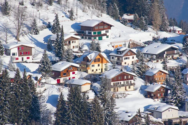 Winter in the swiss alps — Stock Photo, Image