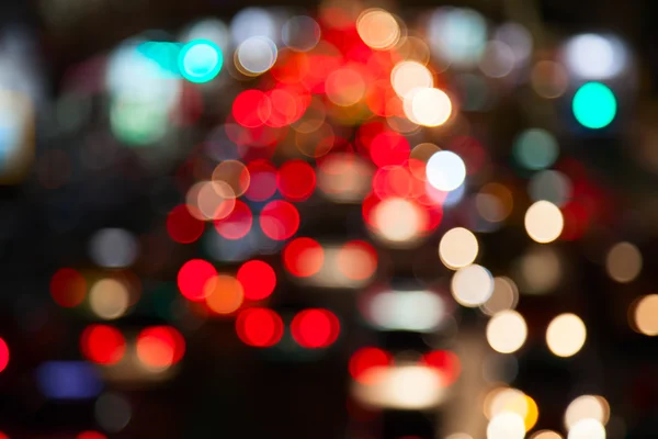 Luces de noche de ciudad desenfocadas —  Fotos de Stock