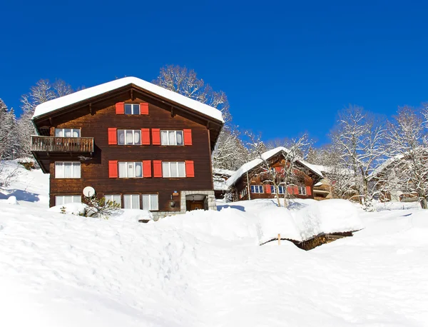 Winter in the Swiss Alps — Stock Photo, Image