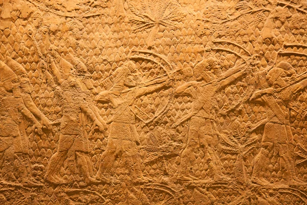 Ancient sumerian stone carving — Stock Photo, Image
