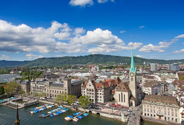 View of the Zurich donwtown — Stock Photo, Image