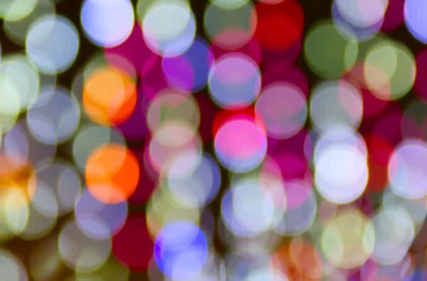 Weihnachtsbaum bunte Lichter — Stockfoto