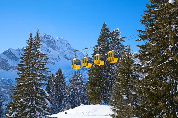 Winter in de Zwitserse Alpen — Stockfoto