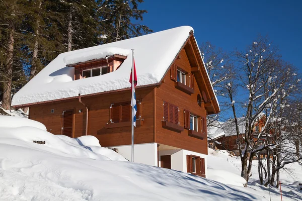 Winter in Swiss Alps — Stock Photo, Image