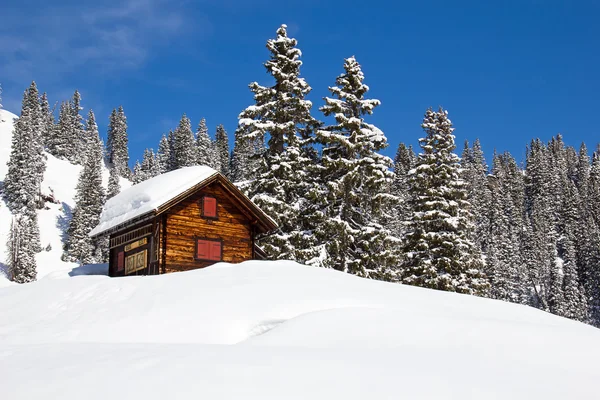 Zima ve švýcarských Alpách — Stock fotografie
