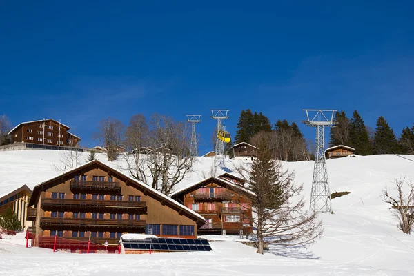 Inverno em alpes suíços — Fotografia de Stock