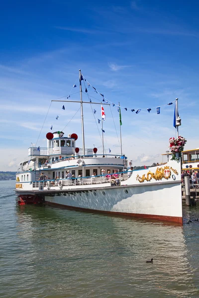 Historische stoom boot — Stockfoto