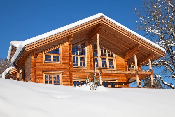 Winter in de Zwitserse Alpen — Stockfoto