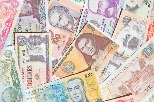 Variedad de antecedentes de billetes — Foto de Stock