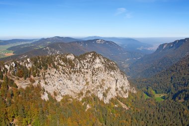 Beautiful landscape of  Rocky Jura mountains clipart