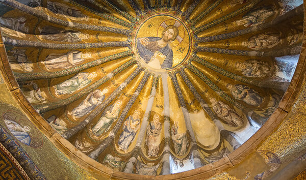 Interior of the "Church of the Holy Saviour in Chora" in Istanbul