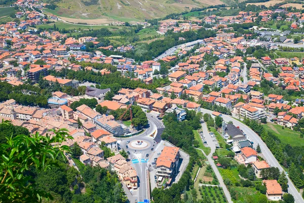 Flygfoto över San Marino — Stockfoto