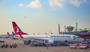 Istanbul Havaalanı, Türkiye'de uçak.