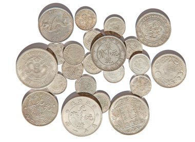 Büyük Çin sikkeleri yığını