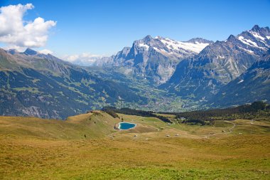 köy Grindelwald İsviçre Alpleri'nde