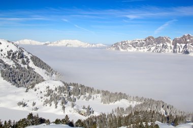 Kış İsviçre Alpleri'nde, İsviçre