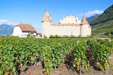 castle Chateau d'Aigle in canton Vaud clipart