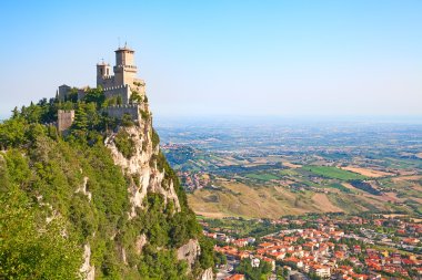 Ancient fortifications of the San Marino clipart