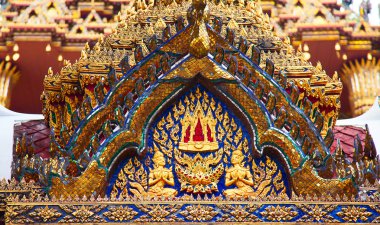süslemeleri tapınağın Bangkok, Tayland
