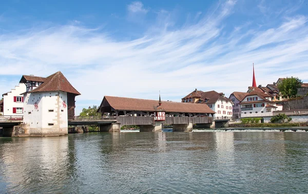 Bremgarten centro storico vicino a Zurigo — Foto Stock