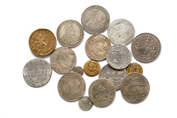 Colección de las monedas medievales — Foto de Stock