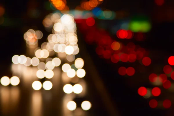 Natten ljus i den stora staden — Stockfoto