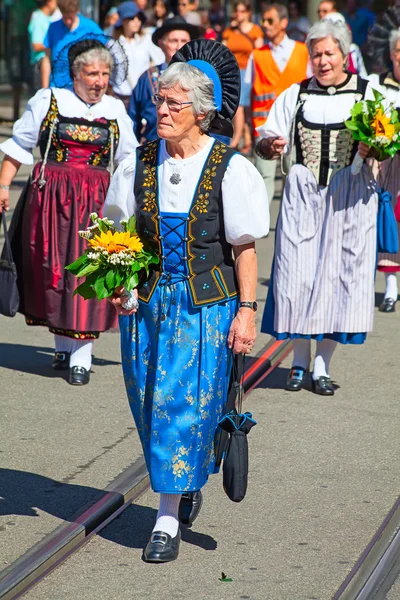 Schweiziska nationaldagen parad i Zürich — Stockfoto