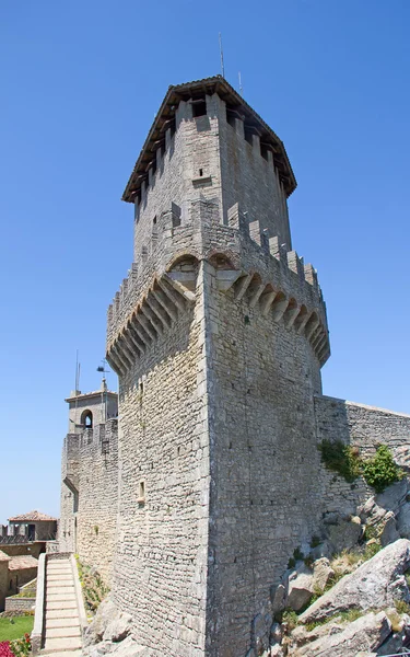 Ancient fortifications of the San Marino — Stock Photo, Image