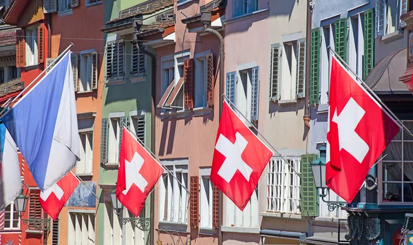 Schweizer Nationalfeiertag in Zürich — Stockfoto