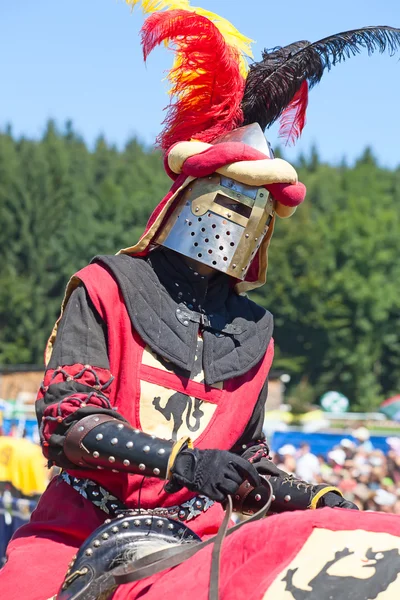 Kimliği belirsiz Agasul şövalye zırhını erkekte — Stok fotoğraf
