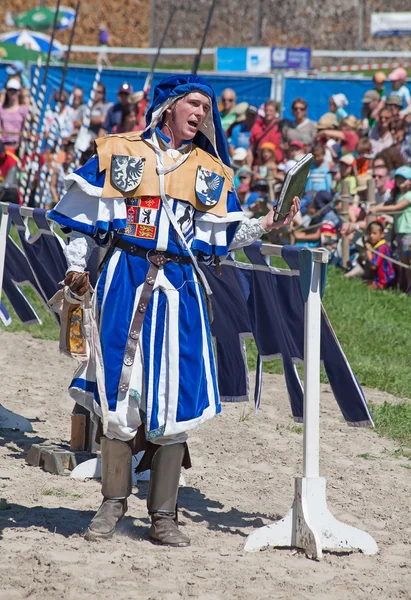 Man in knight armor in Agasul — Stockfoto