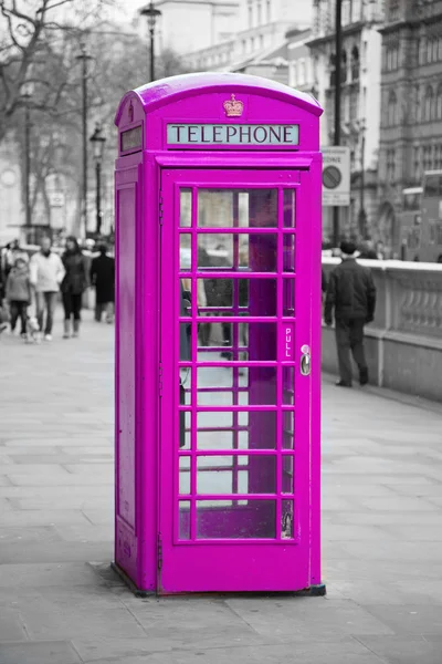 Cabine telefónica em Londres — Fotografia de Stock