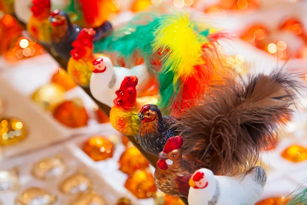 Decorations on  Christmas market in Strasbourg — Stock Photo, Image