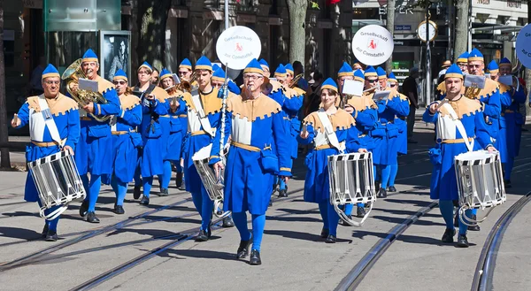 Parade zum Schweizer Nationalfeiertag in Zürich — Stockfoto