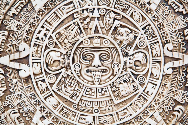 Fragmento do sol simbólico maia — Fotografia de Stock