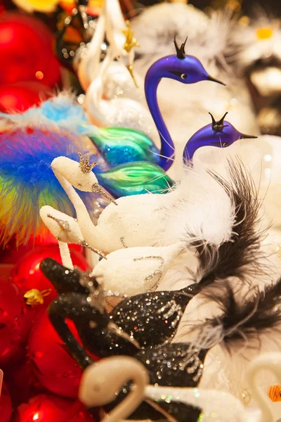 Decorações no mercado de Natal em Estrasburgo — Fotografia de Stock