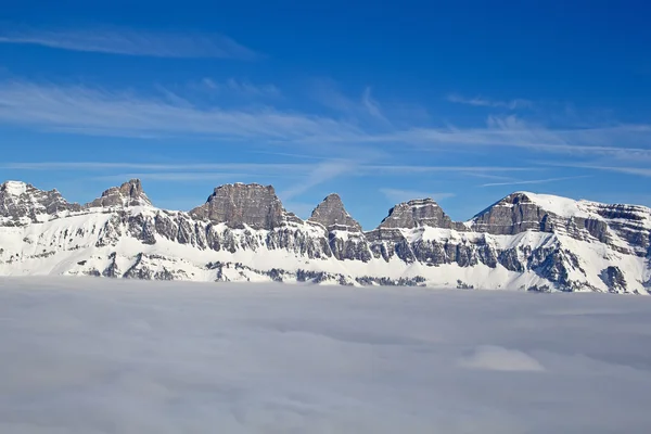 L'hiver dans les Alpes suisses, Suisse — Photo