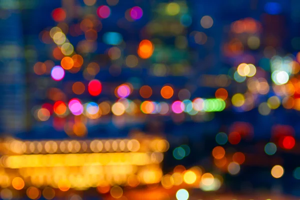 Natten ljus i den stora staden — Stockfoto