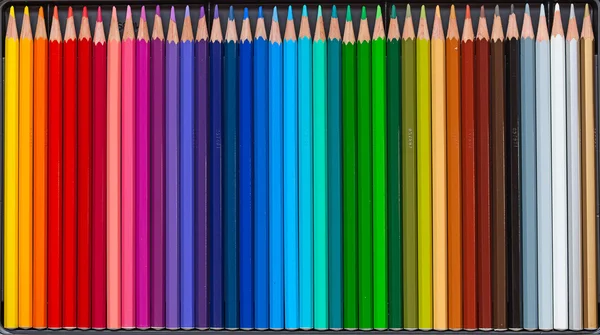 Kolekcja kolorowych ołówków — Zdjęcie stockowe