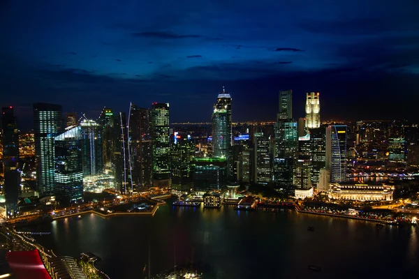 Στο κέντρο της πόλης της Σιγκαπούρης τοπίο — Φωτογραφία Αρχείου